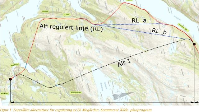 Dropper det østlige alternativet for ny E6 gjennom Sørfold