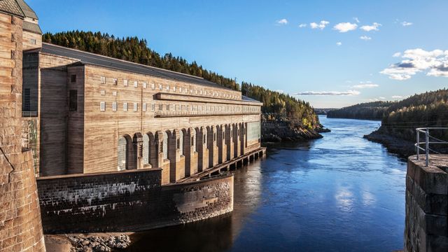 Nær bunnivå i kraftmagasinene