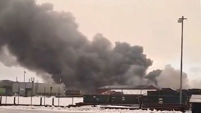 Brann i prosessanlegg i Øygarden