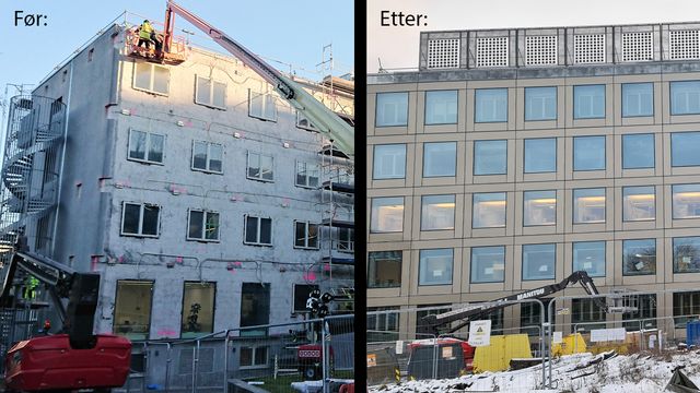 Sintef-bygget i Oslo får ny drakt med solceller og passivhus-isolasjon