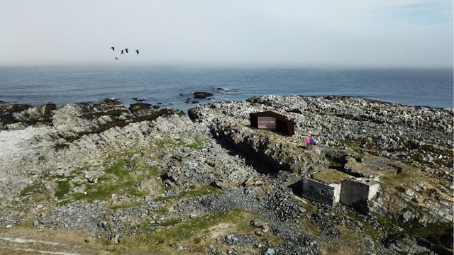 Nytt fuglekikkerskjul i Hamningberg med utsikt mot Ishavet