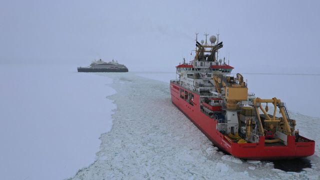 Norskbygget cruiseskip bryter is for forskningsfartøy
