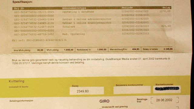 Straffesak mot GuleBransjer.no