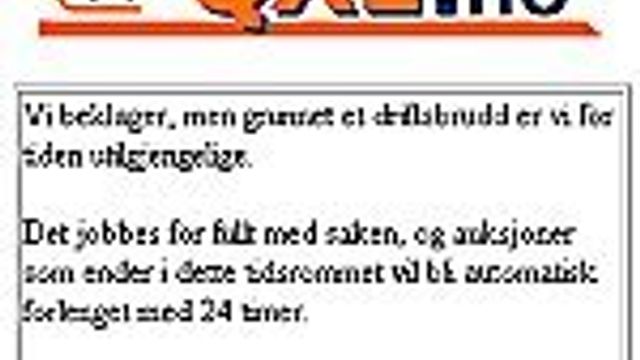 Norsk nettauksjon totalkrasjet