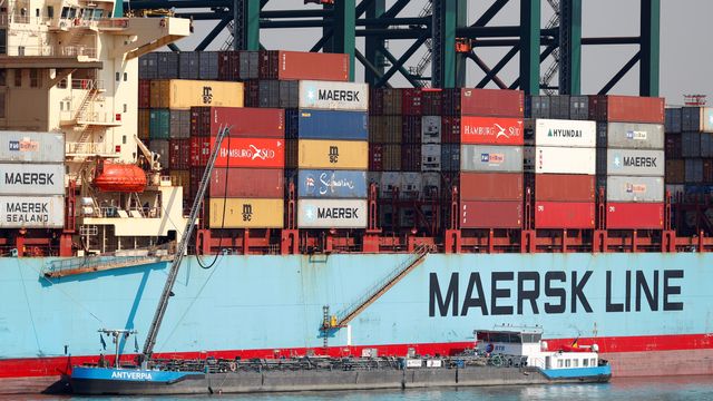 Dansk lasteskip mistet 90 konteinere på sjøen