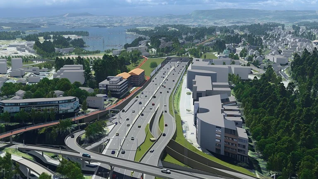To norske og ett spansk firma i forhandlinger om prosjektering og bygging av Fornebukrysset-Strand