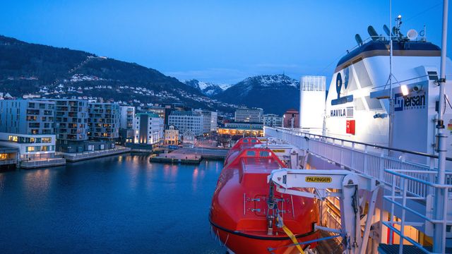 Havila-skip holdes igjen i Bergen på grunn av Russland-sanksjoner