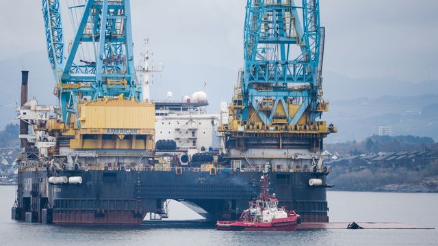 Kranskip i Stavanger fikk slagside i løfteoperasjon – store materielle skader