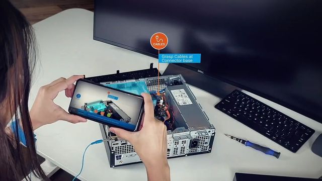 Dell med AR-app til kunder som vil reparere PC-en eller serveren selv