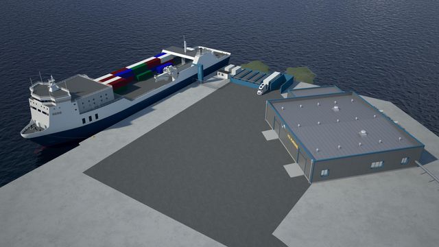 Sløyfer kjølemodul for å gjøre hurtigbunkring av hydrogen på skip billigere 