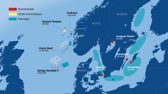 Sverige mot Norge: Hvem bygger ut havvind i stor skala først? 