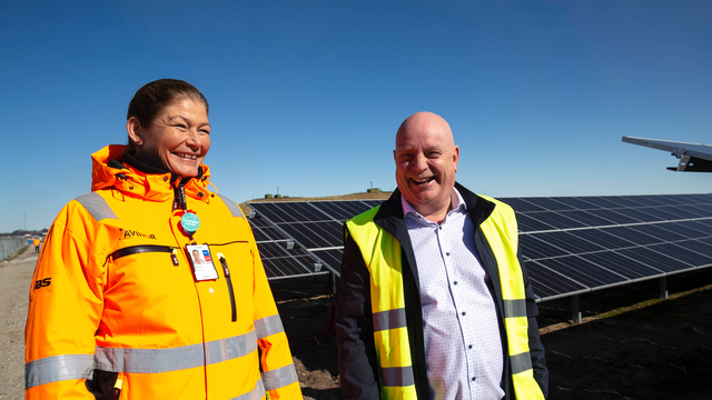 Her forbereder de lading av el-fly