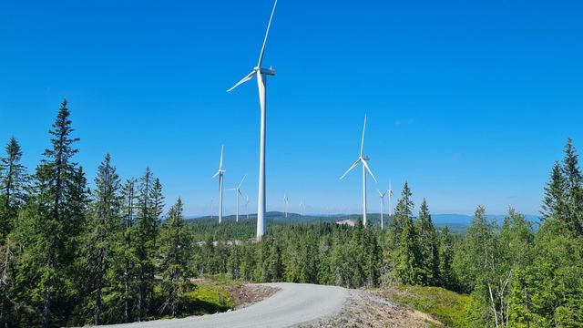 Dette er det eneste vindkraftverket som bygges i Sør-Norge i år