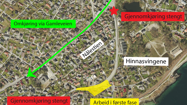 Ny Bussvei i Stavanger: Hinnasvingene må stenges i 2,5 år