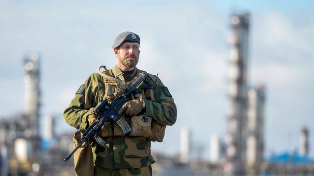 Her er Heimevernet på plass på olje- og gassanlegget