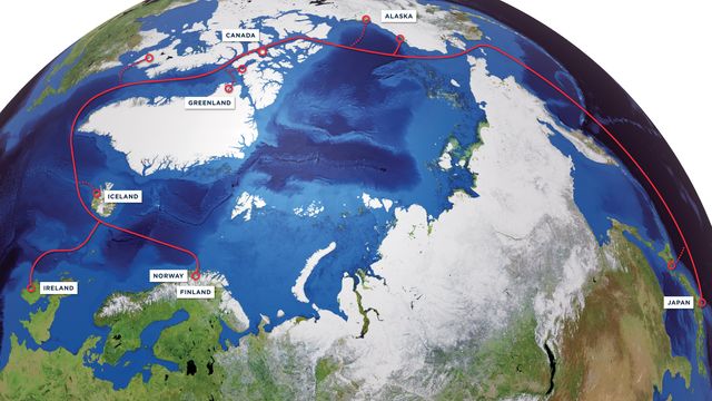 Planlegger kabel fra Japan via Alaska og Grønland til Norge