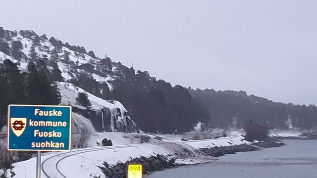 Riksvei 80 mellom Fauske og Bodø vil være stengt fram til torsdag