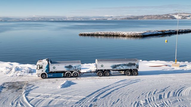 Tar i bruk Norges største helelektriske lastebil med totalvekt på 66 tonn