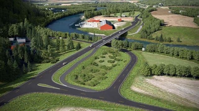 Kontrakten for Elverhøybrua på riksvei 70 er signert
