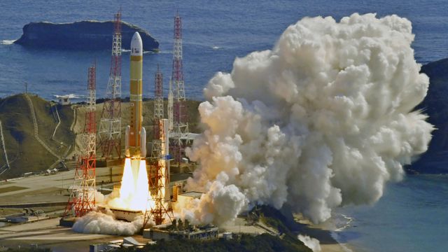 Mislykket oppskytning av romrakett i Japan