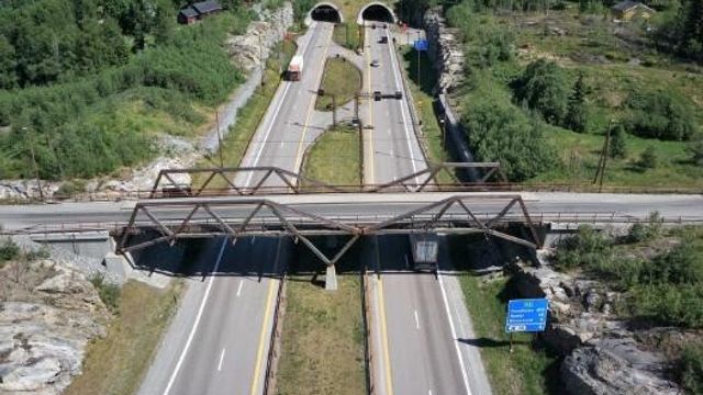 Nå blir trebrua over E6 erstattet med betongbru