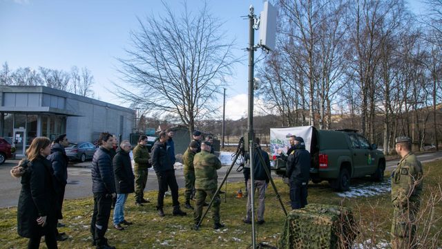 Forsvaret testet mobile mobilmaster og 5G-basestasjoner på øvelse