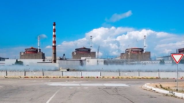 Strømmen tilbake i Zaporizjzja-kraftverket