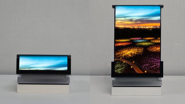 Samsung viste frem skjerm som kan rulles ut til fem ganger den opprinnelige størrelsen