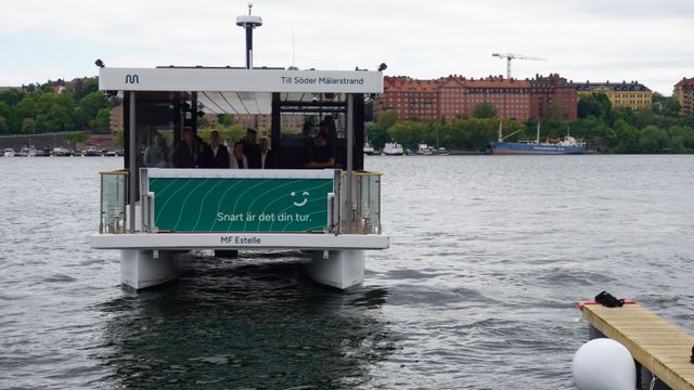 Norsk autonom ferge seiler i Stockholm