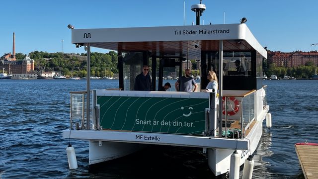 Norsk autonom ferge seiler i Stockholm