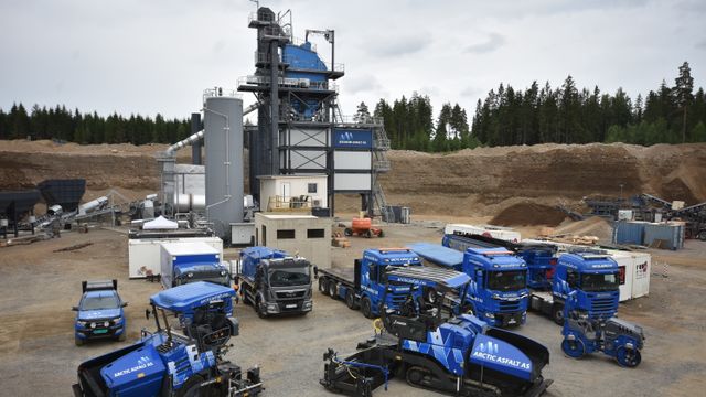 Kjører i gang Norges nyeste asfaltfabrikk på Jessheim