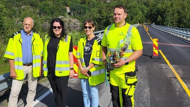 Østre Trøsken bru i Sarpsborg er åpen igjen for tunge kjøretøy