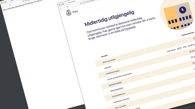 Oslo kommunes nettsider gikk ned for telling