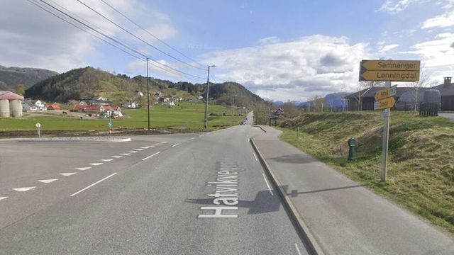 Nå skal 1,2 km fylkesvei sør for Bergen bygges om og få GS-vei