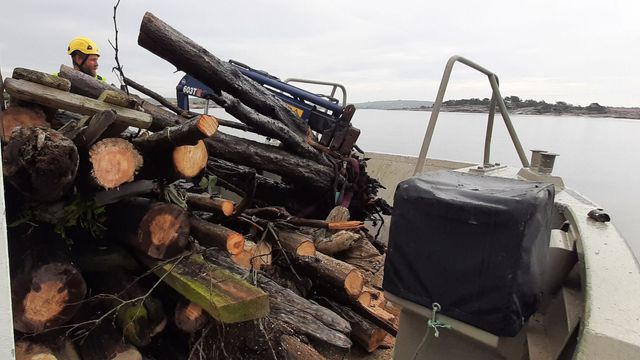 Hentet opp mesteparten av skrotet etter «Hans» før det nådde sjøen