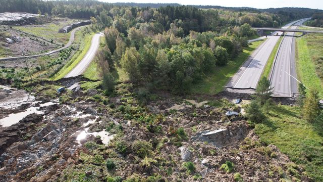 E6 slukt av jordmasser i Sverige: – Kunne blitt en katastrofe