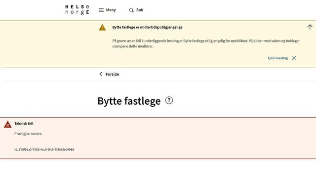 Nå er det umulig å bytte fastlege