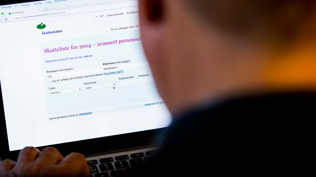 Derfor får du ikke søke anonymt i skattelistene