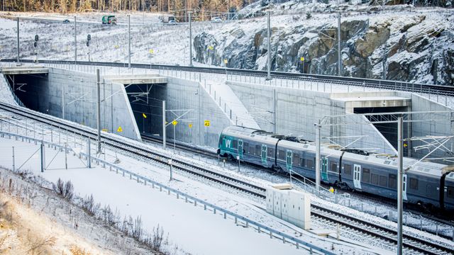Stenger tunnelløp på Follobanen i åtte måneder fra 15. april