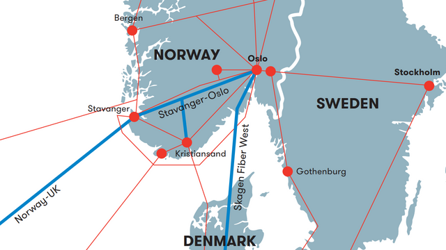 Kraftig kapasitetsøkning: Ny fiber over fjellet fra Stavanger til Oslo