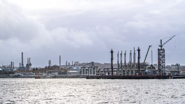 Brann på Mongstad – ingen fare for anlegget