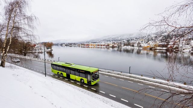 Mens elbussene sliter mest i Oslo er det dieselbussene som sliter mest i Drammen