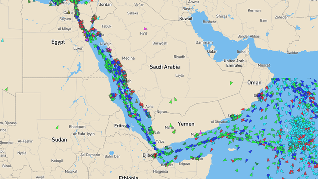 Norske skip unngår Suez-kanalen – det øker utslippene
