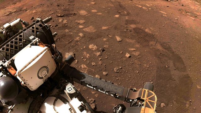 Rester av uttørket innsjø er funnet på Mars