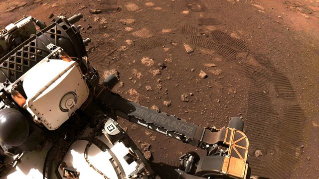 Rester av uttørket innsjø er funnet på Mars