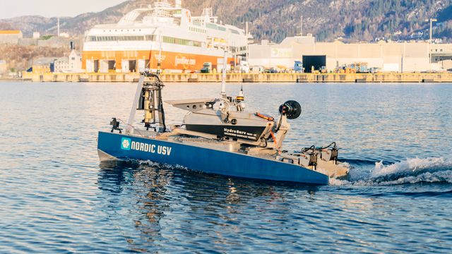 Ingen er om bord i båten som sjekker vannkvaliteten i Bergen