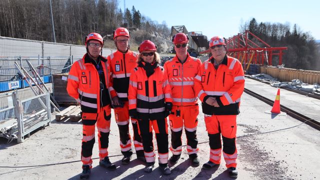 Nå er bruene støpt ferdig på ny E16 over Sollihøgda