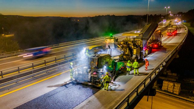 Viktige veier rundt Oslo skal få 100 kilometer ny asfalt i år