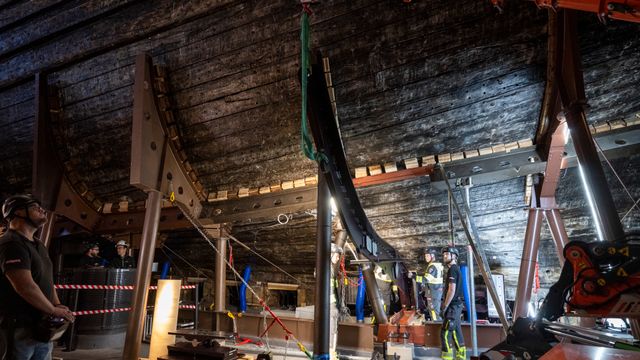 Vasaskipet synker – reddes med nye støttevegger
