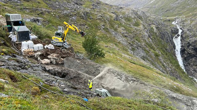 Trollstigen: Første del av skredsikringen er ferdig